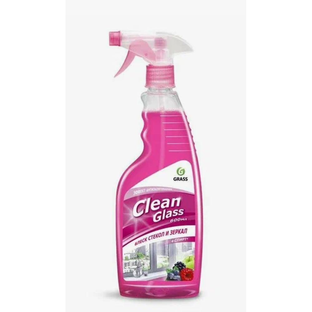 Средство для стекол и зеркал Clean Glass Лесные ягоды  КУРОК 600мл GRASS