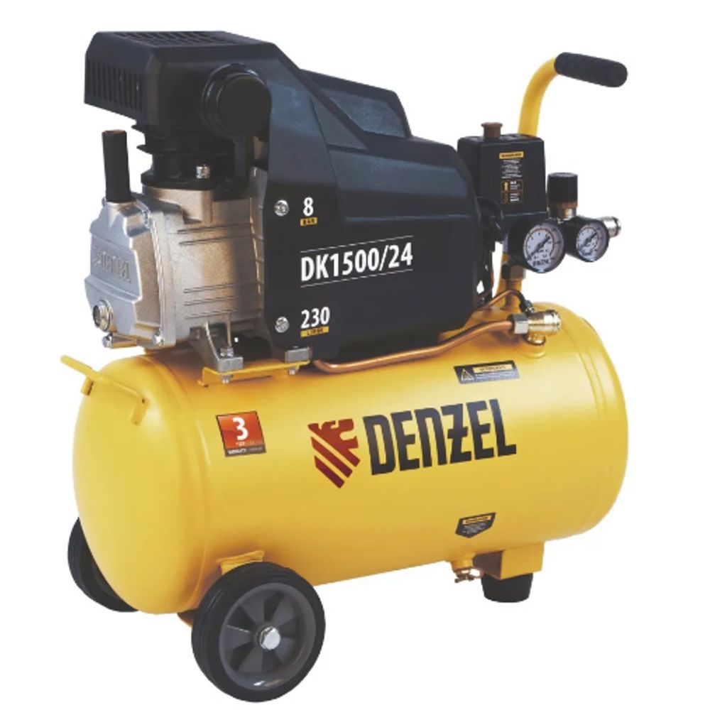 Компрессор воздушный DK1500/24 Х-PRO 1.5кВт 230 л/мин 24л Denzel