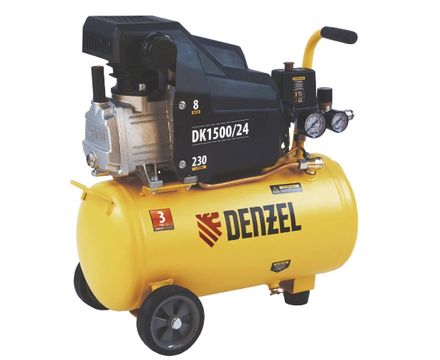 Компрессор воздушный DK1500/24 Х-PRO 1.5кВт 230 л/мин 24л Denzel