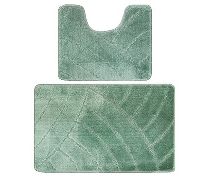 Комплект ковриков для в/к Banyolin Classic из 2 шт 50х80/50х40см 11мм (светло-зеленый)
