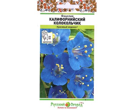 Цветы Фацелия Калифорнийский колокольчик  0,1г Русский Огород