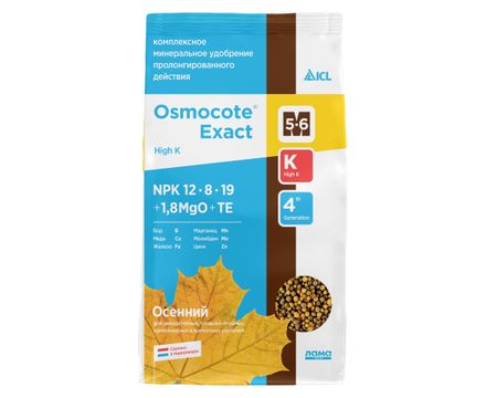 Удобрение профессиональное Osmocote Exact High K 5-6 м Осенний 850 г