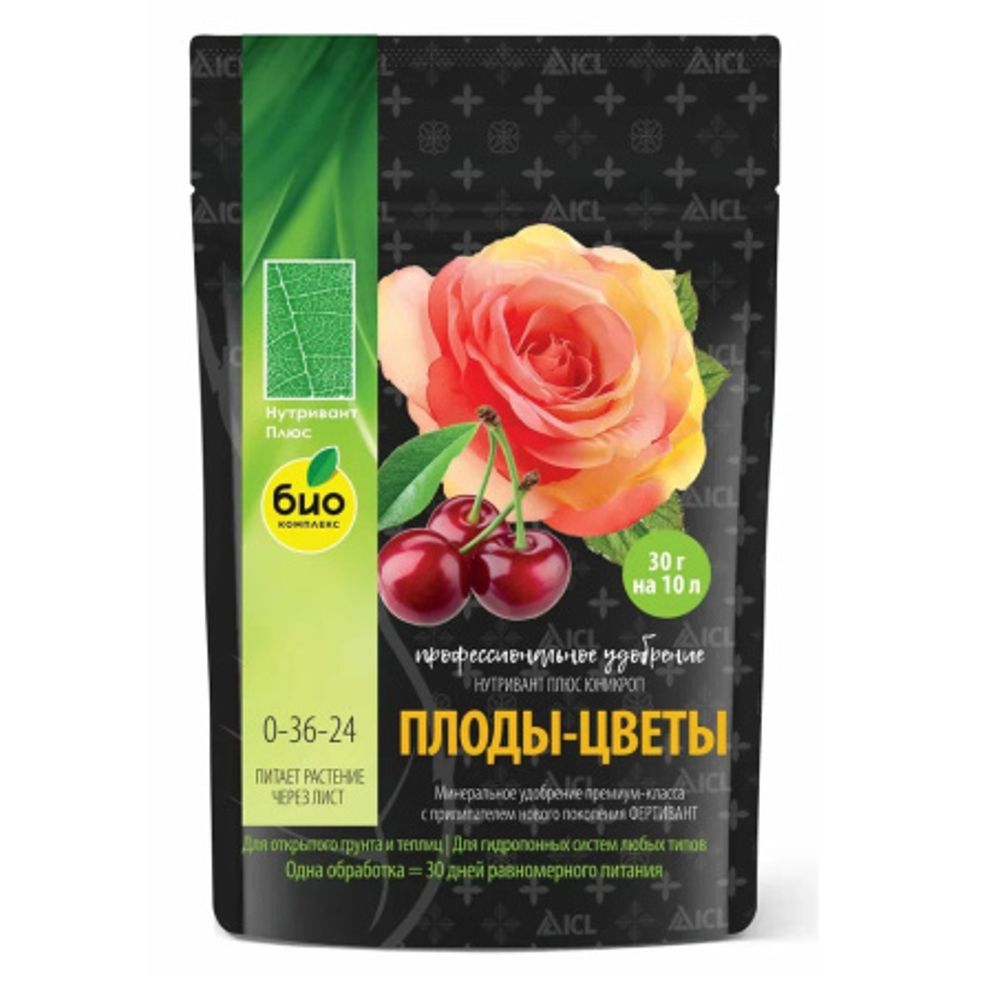 Удобрение Нутривант Плюс Плоды-цветы Юникроп NPK 0-36-24 150г