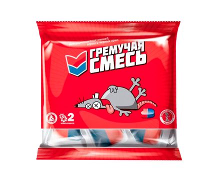 Брикеты для уничтожения крыс и мышей с мумифиц.эффектом 200г Гремучая смесь