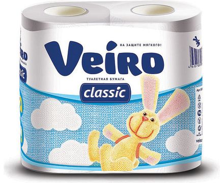 Туалетная бумага 4шт Veiro Classic 2сл Белая