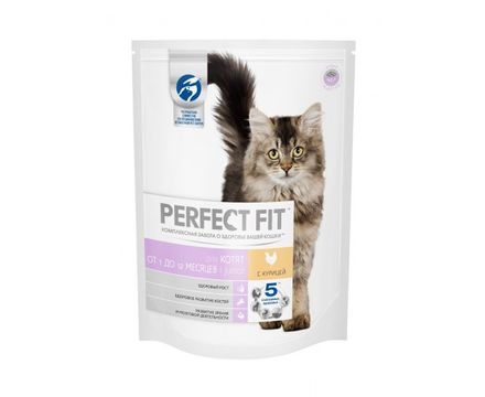 Корм Перфект Фит 650г для котят с курицей
