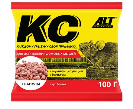 Приманка-гранулы Варат от Домовых Мышей Г 100г К_С 