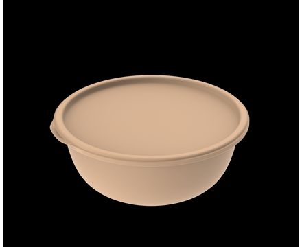 Миска с крышкой Шарм 2,3л (какао) 
