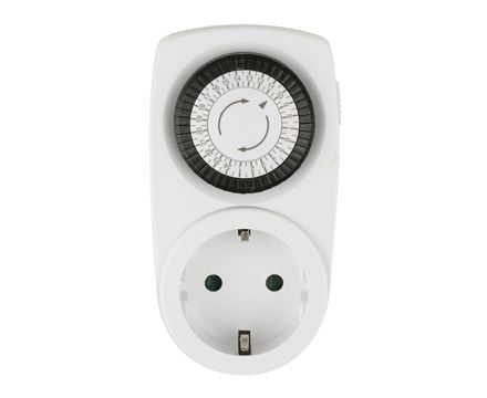 Таймер механический с розеткой 220В. 12-24ч 3500Вт UST-M10 white