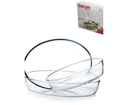 Borcam набор жаропрочная посуда овальная,3 предмета