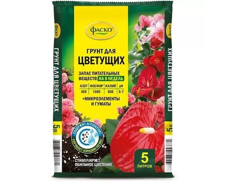 Грунт Цветочное счастье для цветущих 5л
