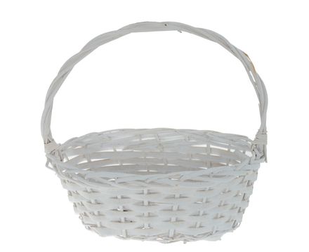 Корзина L23 W16 H23,5/10 см белая Топ-Гифт