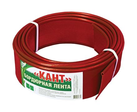 Лента бордюрная Кант 1000х15см терракот