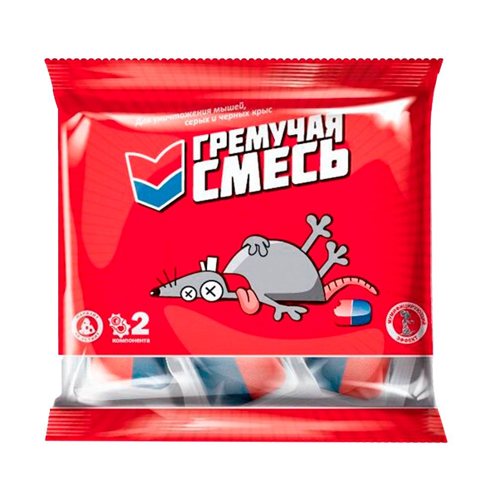 Брикеты для уничтожения крыс и мышей с мумифиц.эффектом 500г Гремучая смесь