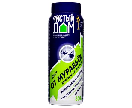 Дуст от муравьев туба пласт 350г Чистый дом