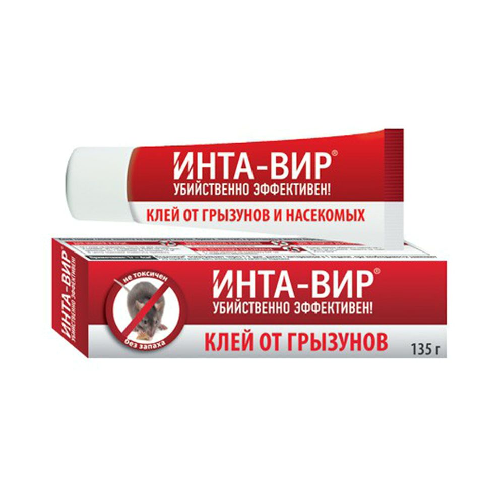 Инта-Вир Клей от грызунов и насекомых туба 135г