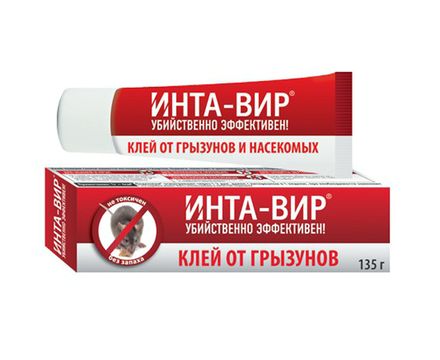 Инта-Вир Клей от грызунов и насекомых туба 135г