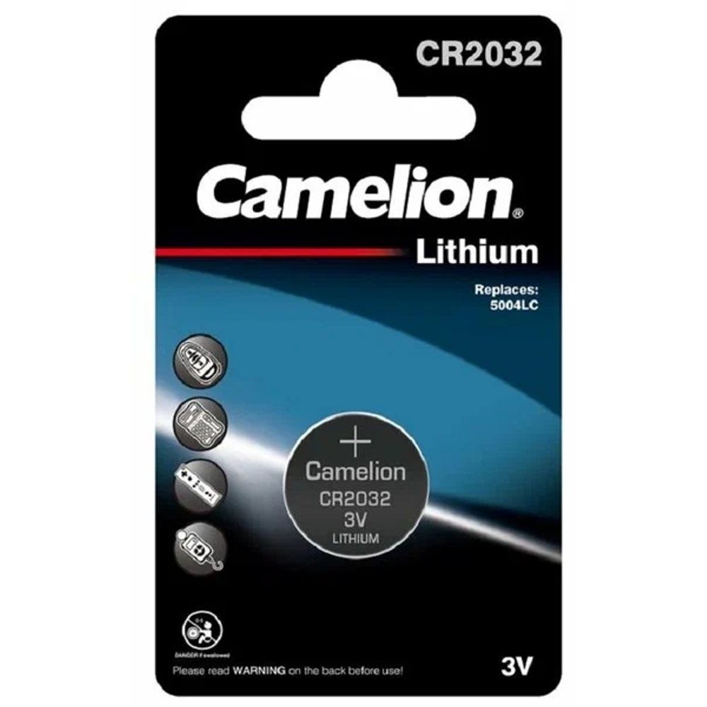 Батарейка литиевая,3V,  Camelion  CR2032 BL-1  кол-во 1шт