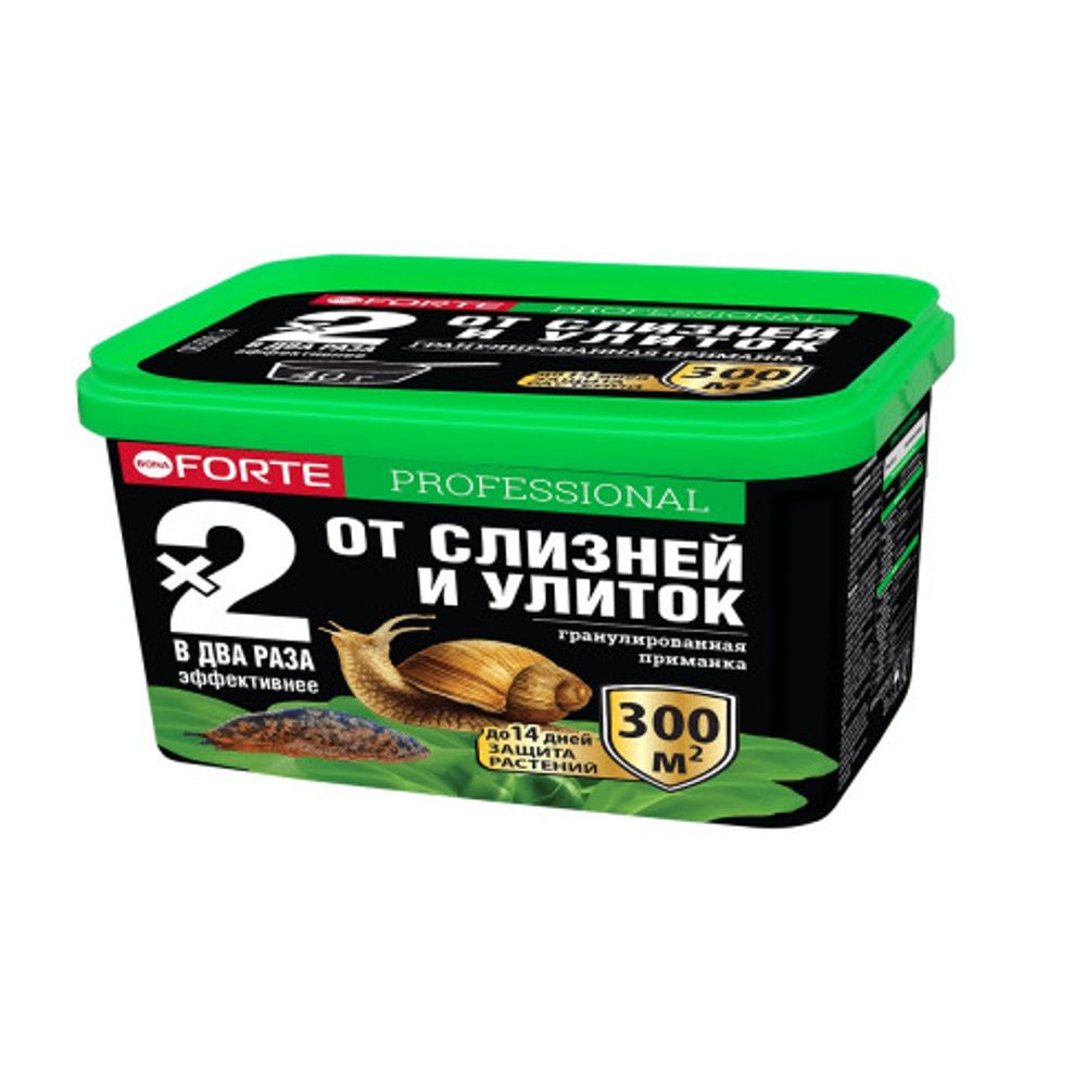 Bona Forte Супер гранулы от слизней и улиток, ведро 300г (500мл)