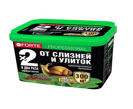 Bona Forte Супер гранулы от слизней и улиток, ведро 300г (500мл)