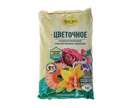 Удобрение минеральное Фаско 5М для Цветов гранулированное 1кг 