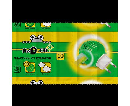 Пластины от комаров без запаха по 10шт Nadzor