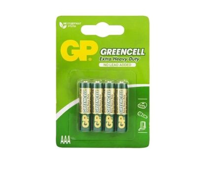 Батарейка GP GreenCell R03 - 4 шт. (на блистере)