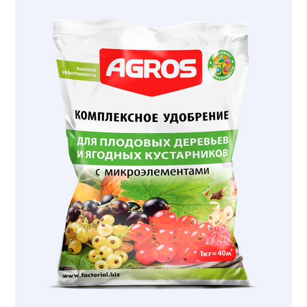 Удобрение с микроэлементами для плодовых деревьев и ягодных кустарников  1кг 