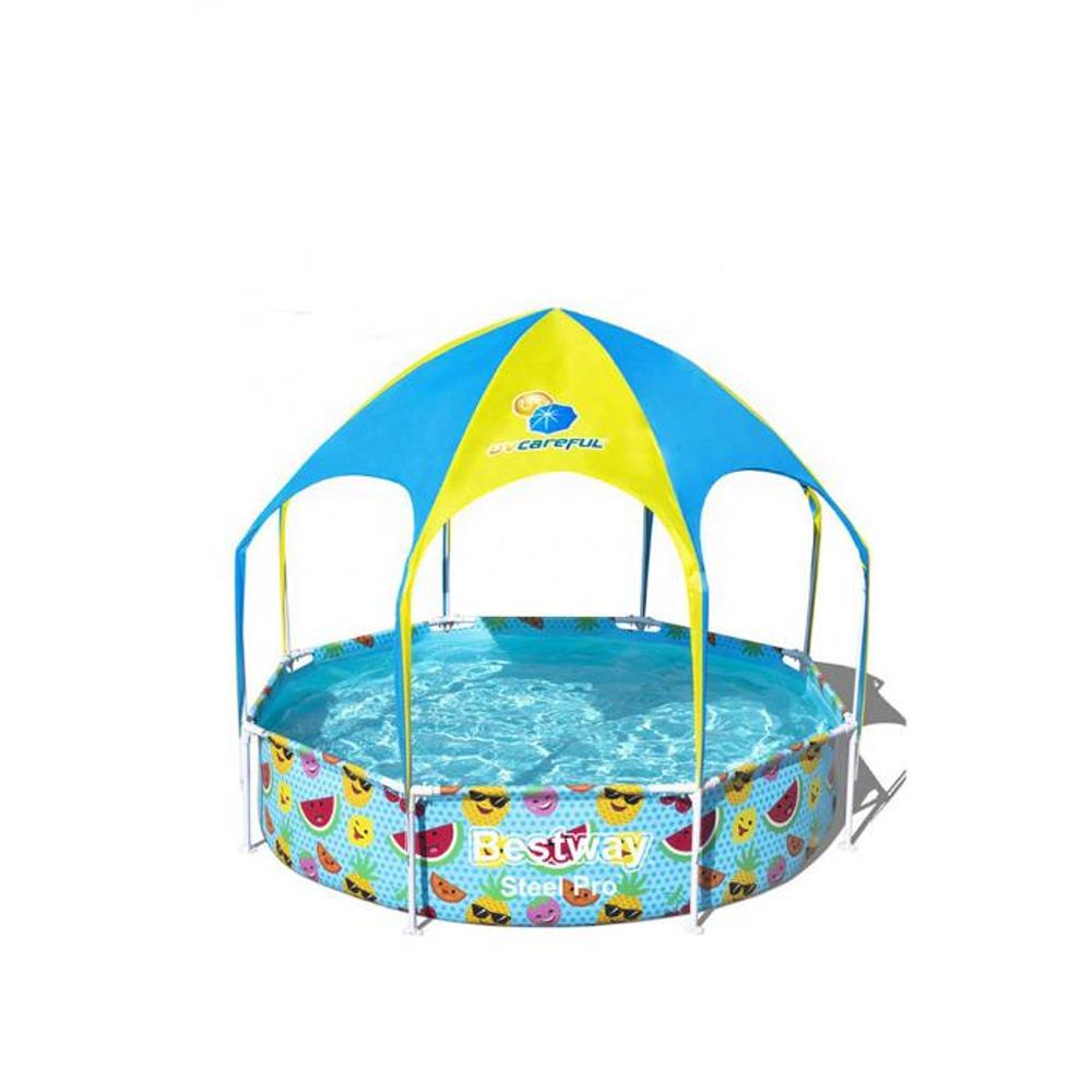Каркасный бассейн My First Pool 244х51см с навесом, 1688л Bestway