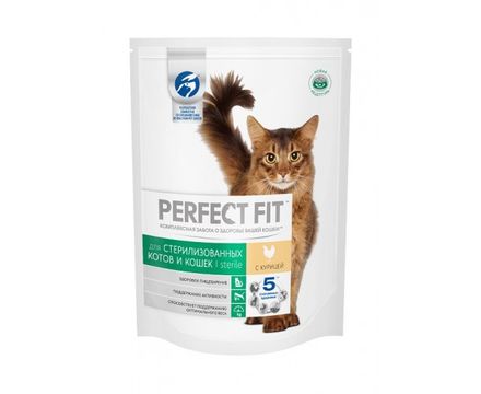 Корм Перфект Фит 190г для стер.кошек и к.котов