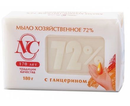Мыло Хозяйственное 72% с глицерином 180гр (НК)