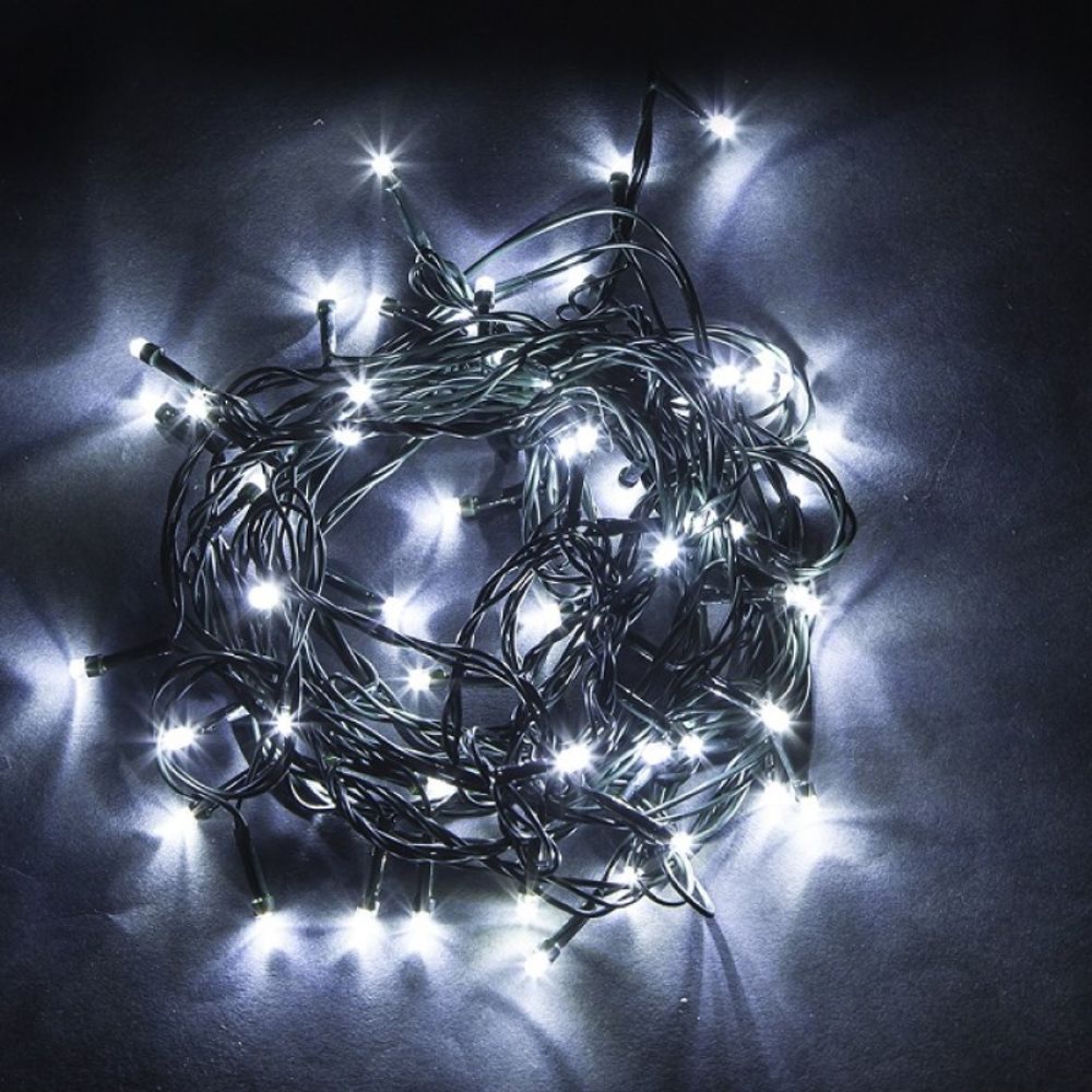 Гирлянда 230V  600 LED 5000K,  IP44,  60м+шнур 3м, CL08