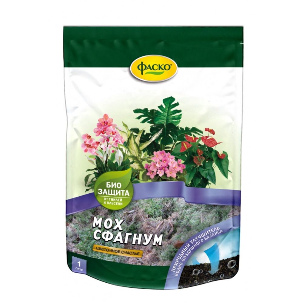 Мох сфагнум 1л Цветочное счастье 