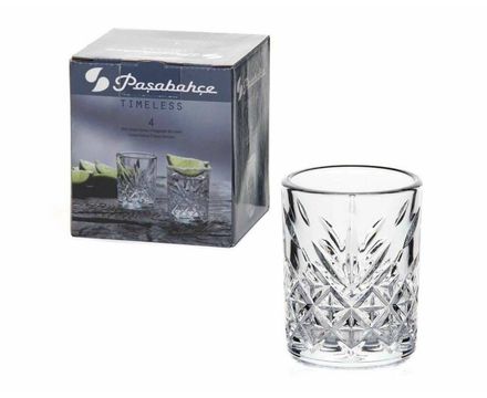 Набор стаканов PASABAHCE Таймлесс 62мл 4шт