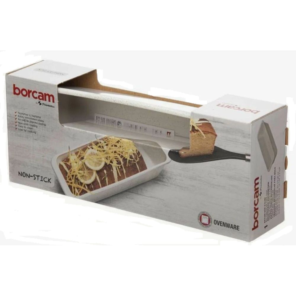 Форма прямоугольная жаропрочная Borcam NONSTICK CREAM 1630мл