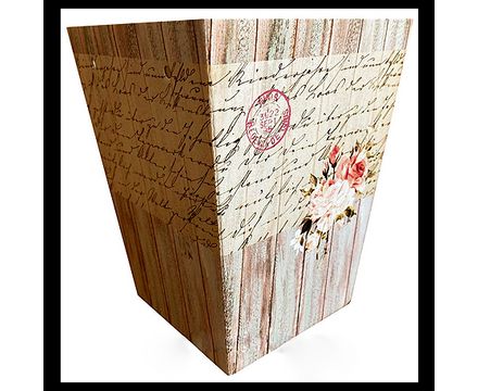Коробка цветочная микрогофра ШеббиШик разм. кор. 17,5*12,5*22 см. в уп. 1шт