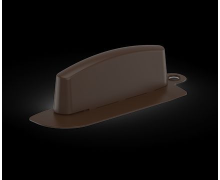 Бордюр садовый 3м (10 секций по 39×10,5×11см), с колышками (20шт) (шоколад)