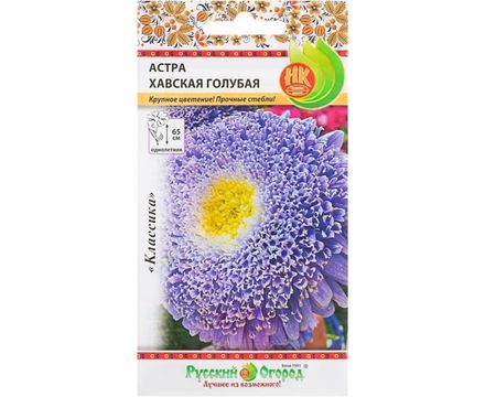 Цветы Астра Хавская голубая 0,3г Русский огород