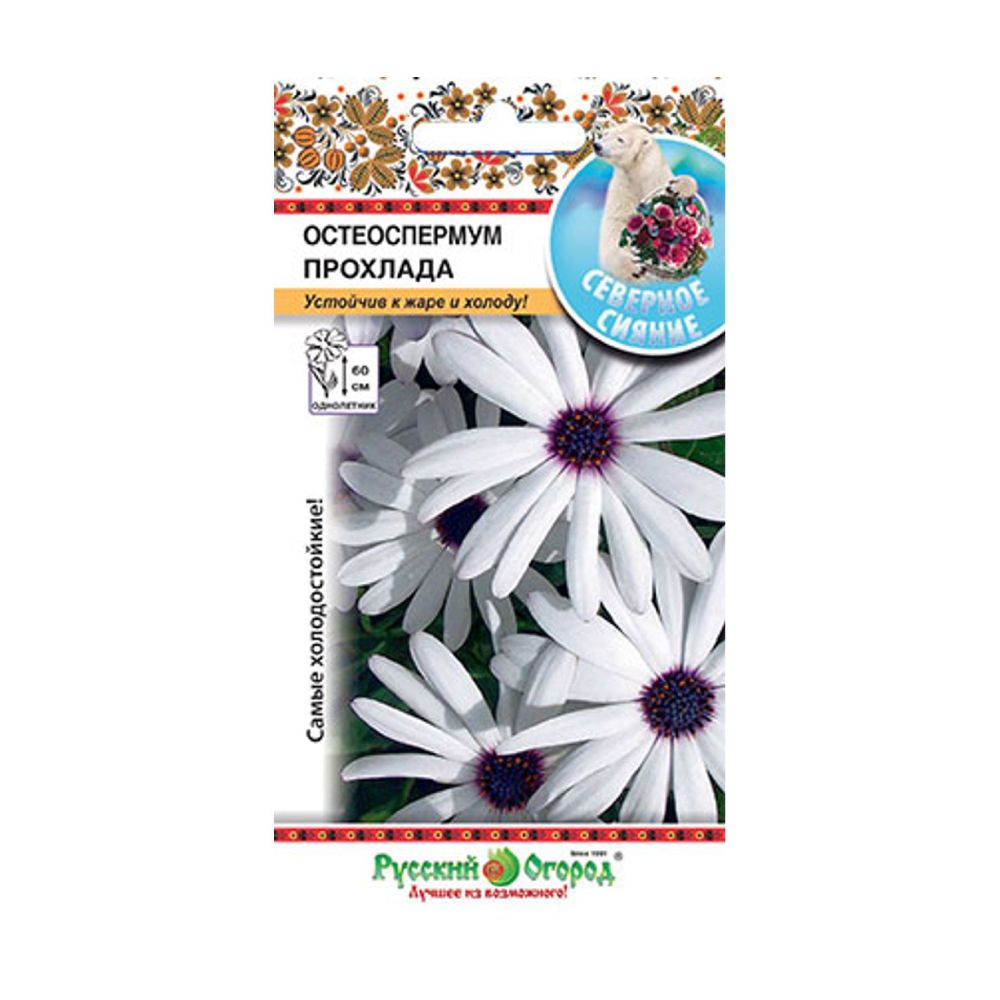 Цветы Остеоспермум Прохлада  15шт Русский Огород