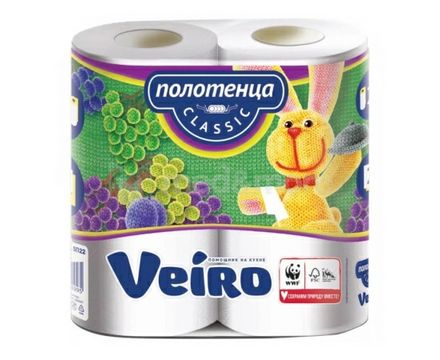 Полотенца бумажные Veiro Classic 2сл 2шт