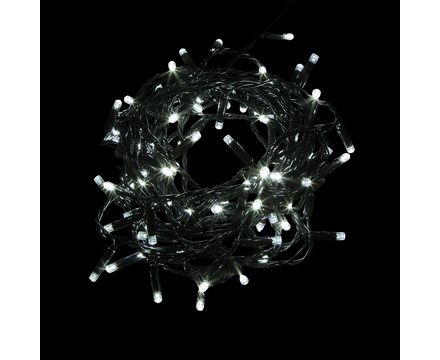 Гирлянда линейная,  200 LED, статич свечение, 5000K 20м+1.5м черный шнурCL43 