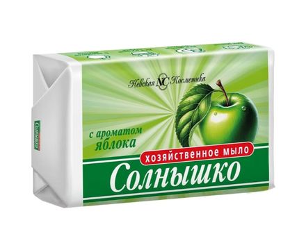 Мыло хозяйственное Солнышко   Яблоко  140гр Н\к