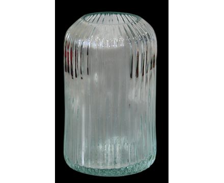 Ваза текстурная декор. средняя d115mm h20cm 1.25л стекло Харви-Бей-1