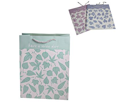 Подарочный пакет Листопад  25*33,5*12см, 1шт картон, в ассортимент