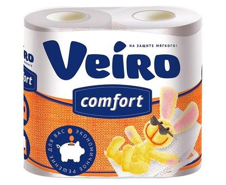 Туалетная бумага 4шт Veiro Comfort 2сл Белая
