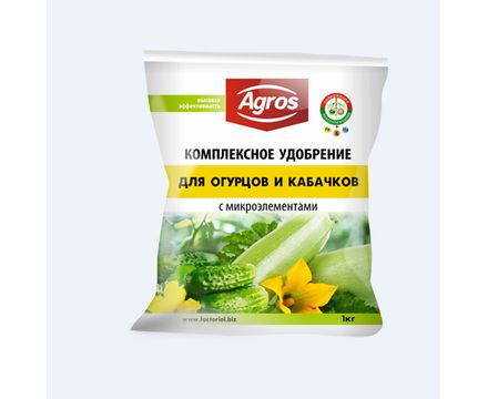 Удобрение с микроэлементами для  огурцов и кабачков 1кг