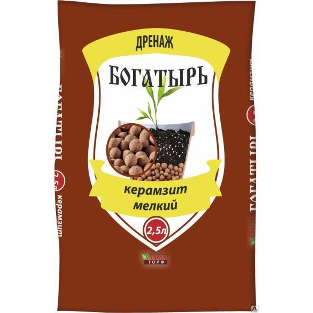 Дренаж Богатырь керамзитовый мелкий 2,5л