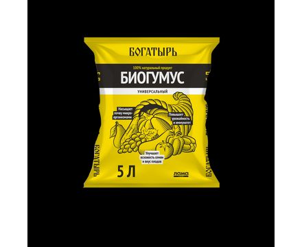 Биогумус Богатырь 5 л