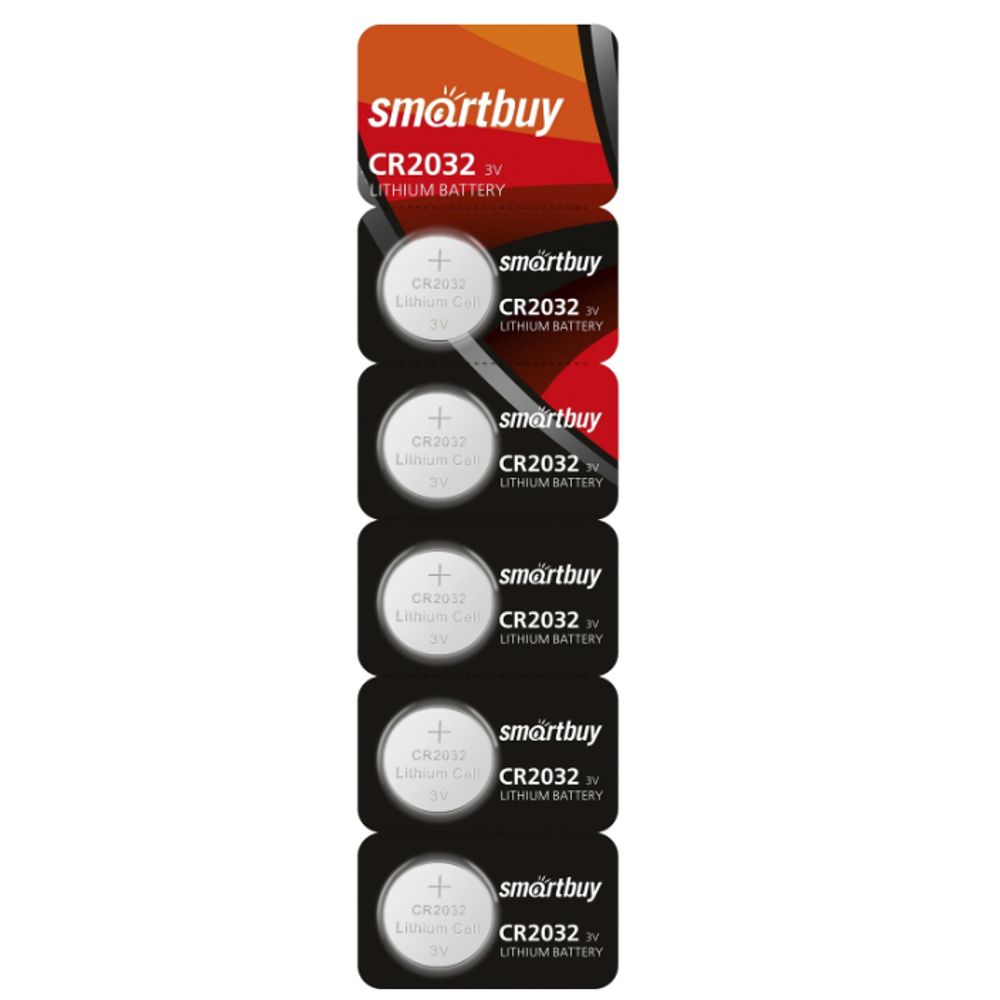 Батарейка Таблетка Smartbuy CR2032 BL5 SBBL-2032-5B (5шт)
