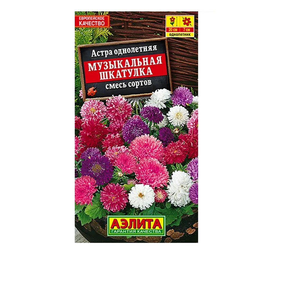 Астра Музыкальная шкатулка, смесь сортов 0,2г Аэлита 